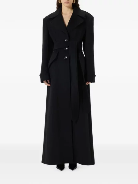 Cu centură palton Blumarine negru