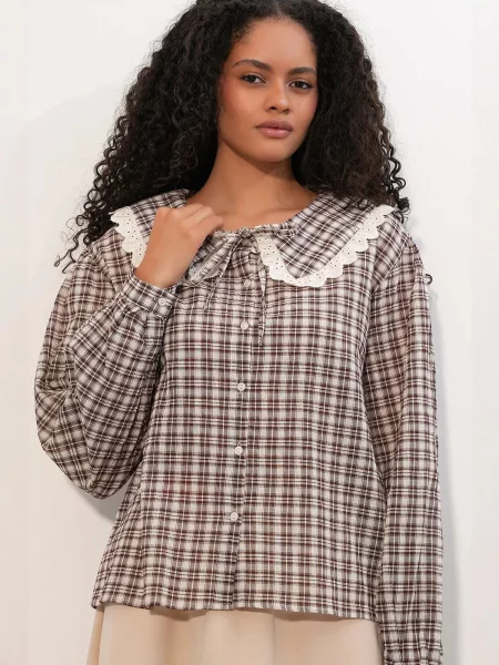 Bigdart Bluza rjava bela