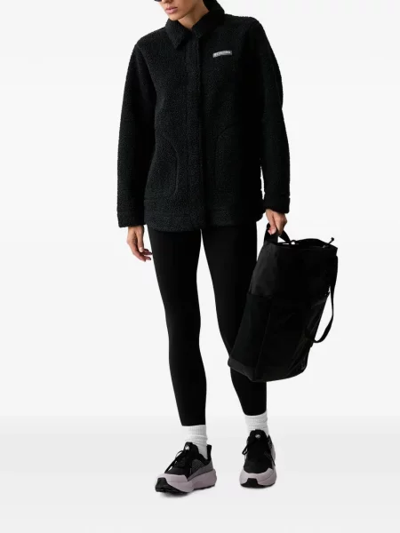 Fleece μπουφάν Columbia με αυτόγραφο μαύρο