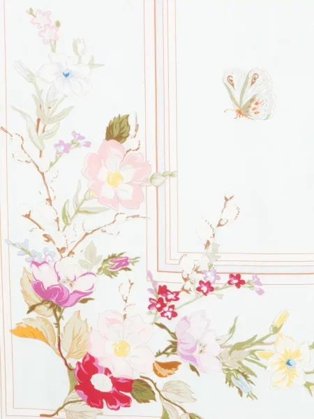 Fular Self-portrait cu model floral verde