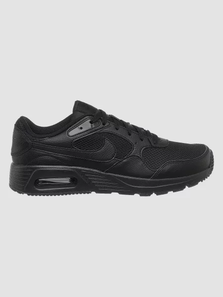 Кожаные кроссовки Nike Air Max черные