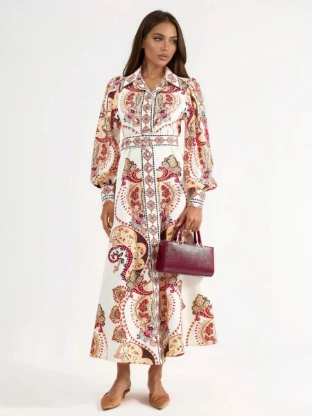 MSN Collection Šaty Maxi' bílá