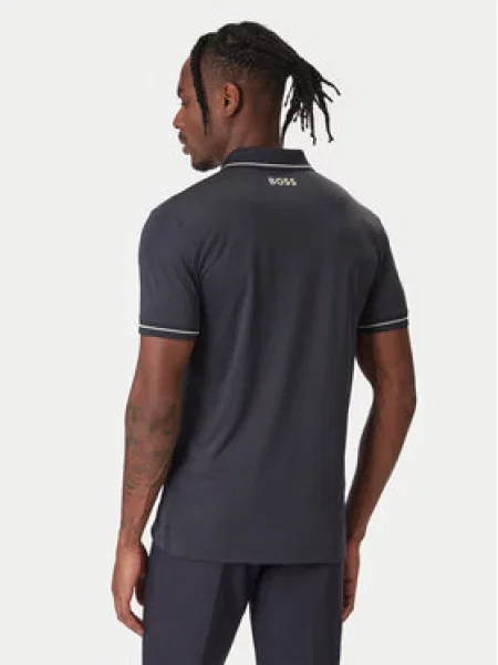 BOSS Polo majica Paul Pro Mornarsko modra