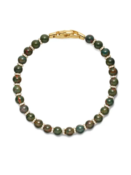 Brăţară David Yurman cu mărgele galben