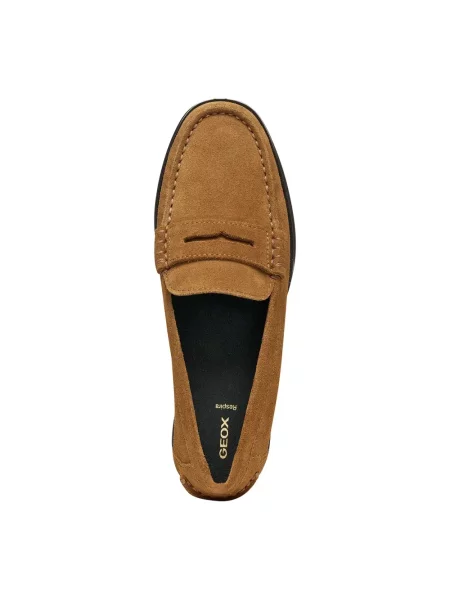 Geox loafersy zamszowe D NOEMEN brązowe