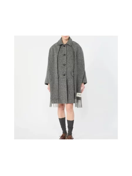 Płaszcz Weekend Max Mara wełniany szary