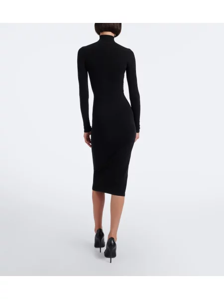 Rochie midi Gucci din jerseu negru