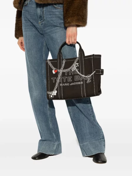 Colier Marc Jacobs cu imagine negru