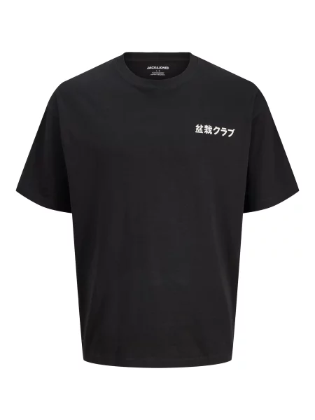JACK & JONES Tricou JJDYLAN negru alb