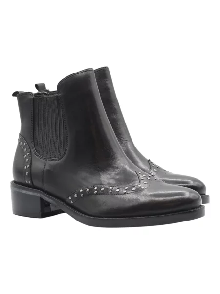 Botki Ralph Lauren skórzane czarne