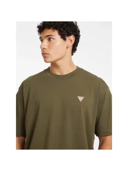 Koszulka Guess Jeans z logo zielona
