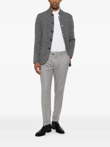 Pantaloni Eleventy cu cordon gri