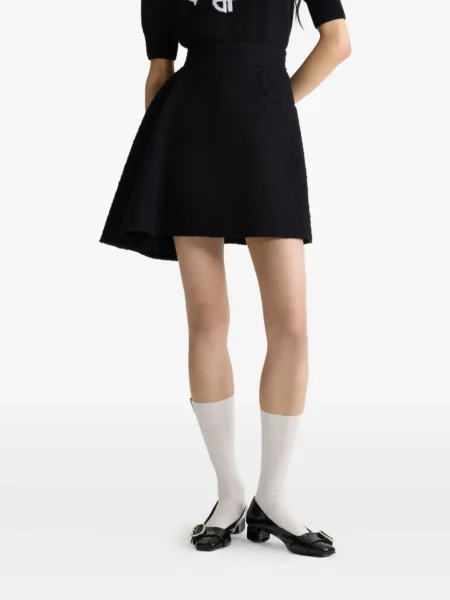 Spódnica Patou asymetryczna tweedowa czarna