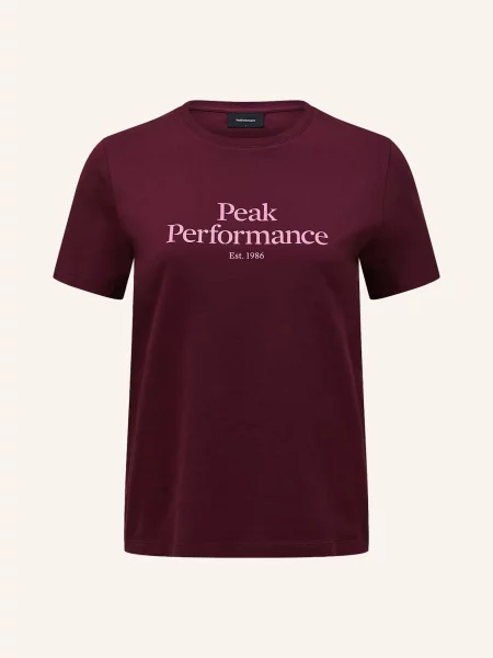 Peak Performance Tričko Original Tee tmavě červená