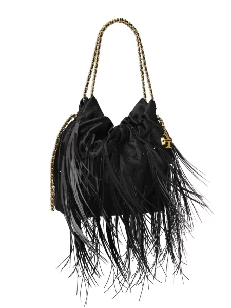 Mini geantă Tory Burch mini negru