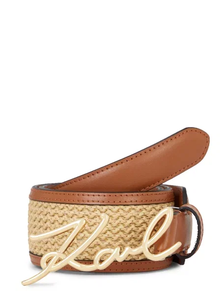 Karl Lagerfeld Remen smeđa zlatna