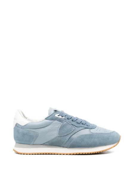 Sneakersy Philippe Model Paris sznurowane koronkowe niebieskie