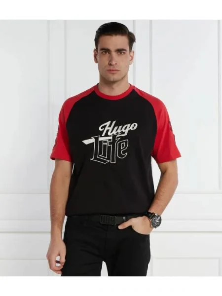HUGO Póló Dilife fekete