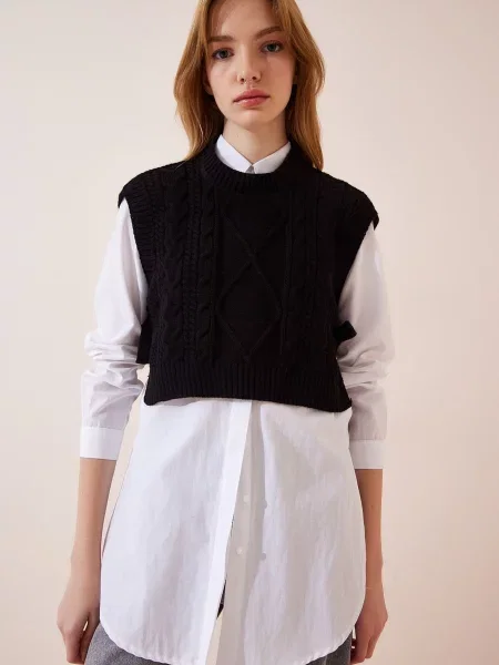 Happiness İstanbul Pulover negru