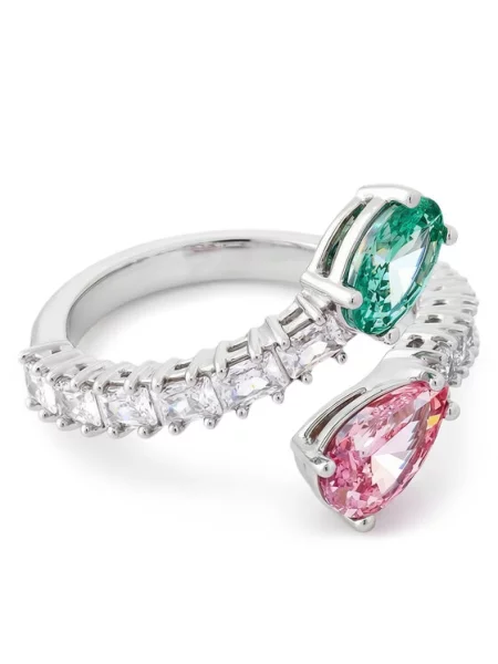 Swarovski Prstan Srebrna zelena