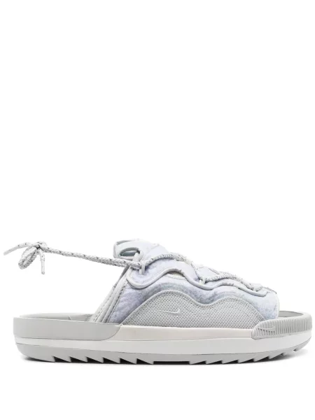 Sandale Nike cu șireturi din dantelă gri