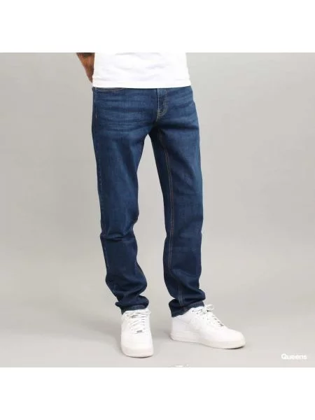 Spodnie Urban Classics Stretch Denim Pants Navy niebieskie