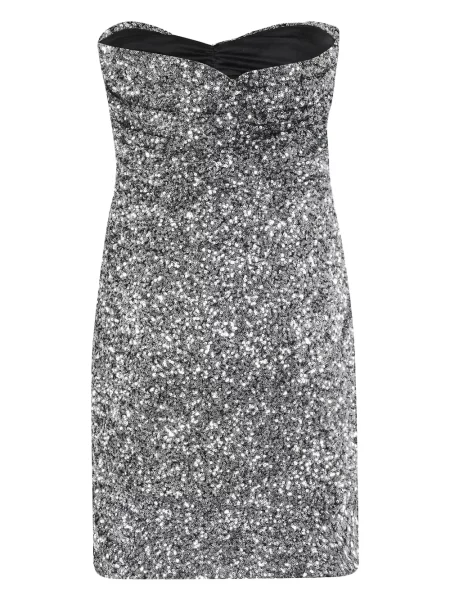 Rochie mini Amen de costum argintiu