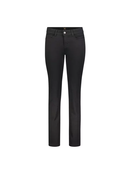 Skinny jeansy skinny Mac czarne