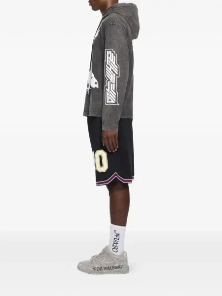 Baschet pantaloni scurți Off-white cu cordon alb
