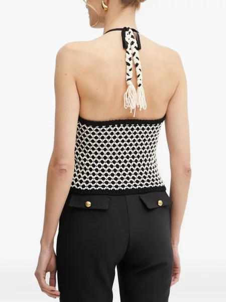 Bluzka Simona Corsellini pleciona czarna