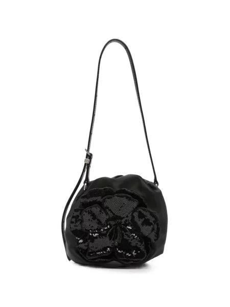 Geantă Rotate Birger Christensen cu paiete cu model floral negru