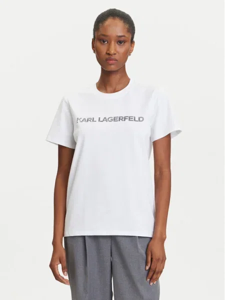 KARL LAGERFELD Tricou alb