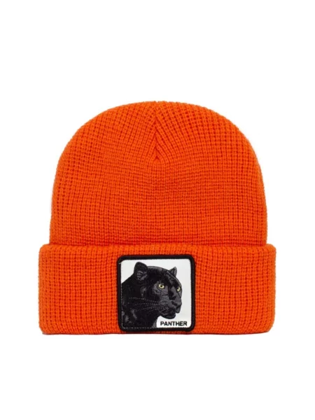 Lniana czapka Goorin Bros z logo pomarańczowa