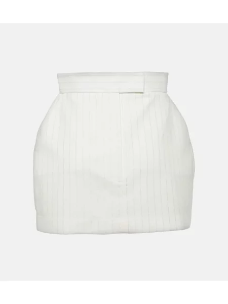 Fustă Alex Perry cu talie înaltă cu dungi alb