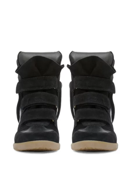 Sneakerși Isabel Marant cu pană negru