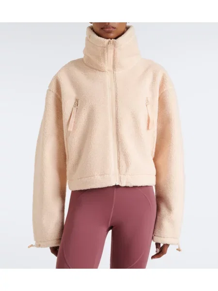 Geacă Adidas By Stella Mccartney cu glugă alb