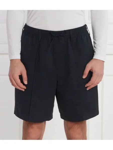 Emporio Armani Lniane pantaloni scurți