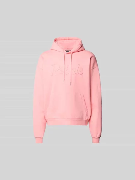 Bluza z kapturem z Wyhaftowanym napisem Dsquared2 różowa