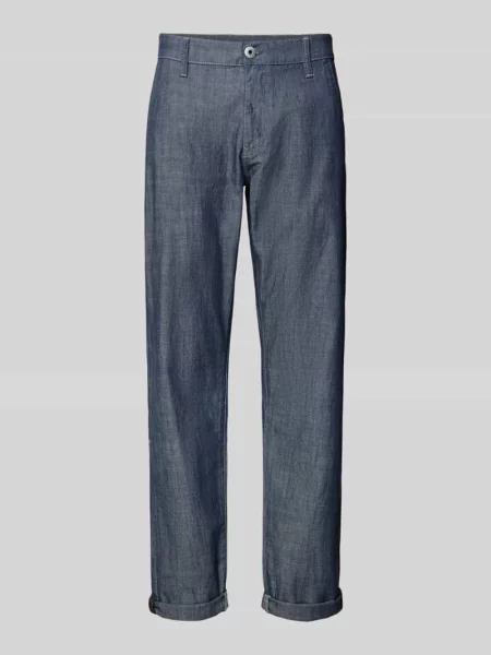 Chinos o kroju tapered w wyglądzie denim model Morry' G-star Raw granatowe