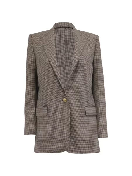 Blejzer Nili Lotan s houndstooth uzorkom smeđa