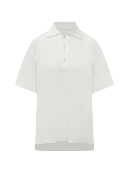 Polo Ami Paris de lână scurt