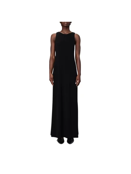 Sukienka maxi Max Mara bez rękawów elegancka czarna