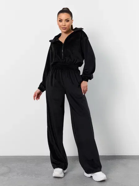 Велюровий Комбінезон ISSA Plus чорний