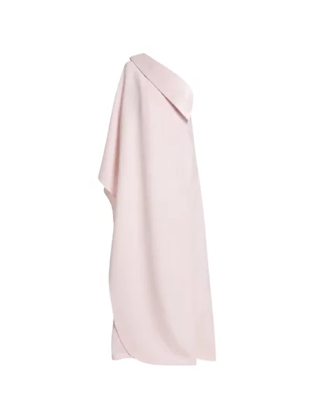 Rochie maxi Safiyaa asimetrică drapată roz
