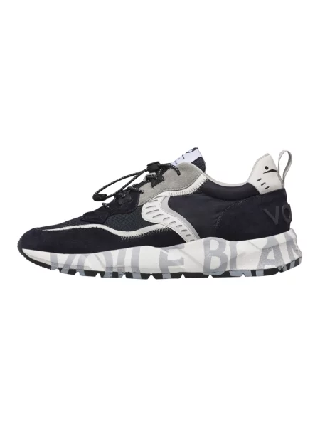 Sneakersy Voile Blanche skórzane niebieskie