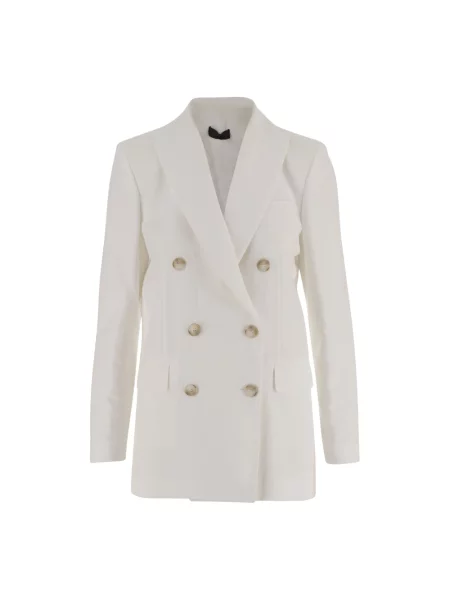 Lniana marynarka Fit biała