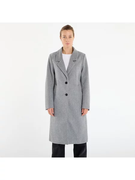 Палто Urban Classics Ladies Basic Coat Dark Grey Melange XS сиво