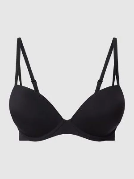 Calvin Klein biustonosz z fiszbinami Kobiety Sztuczne włókno jednolity czarny