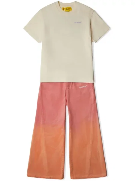 Spodnie dziecięce Off-white białe