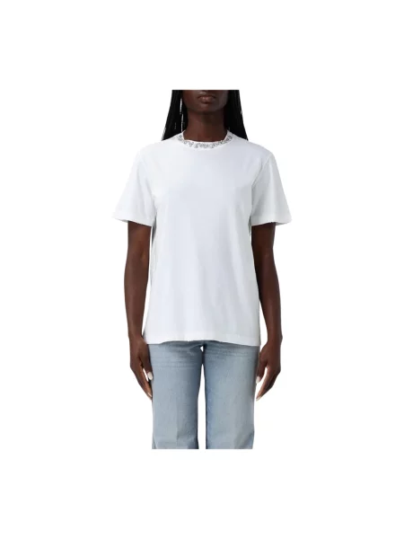 Koszulka Golden Goose z kryształkami biała